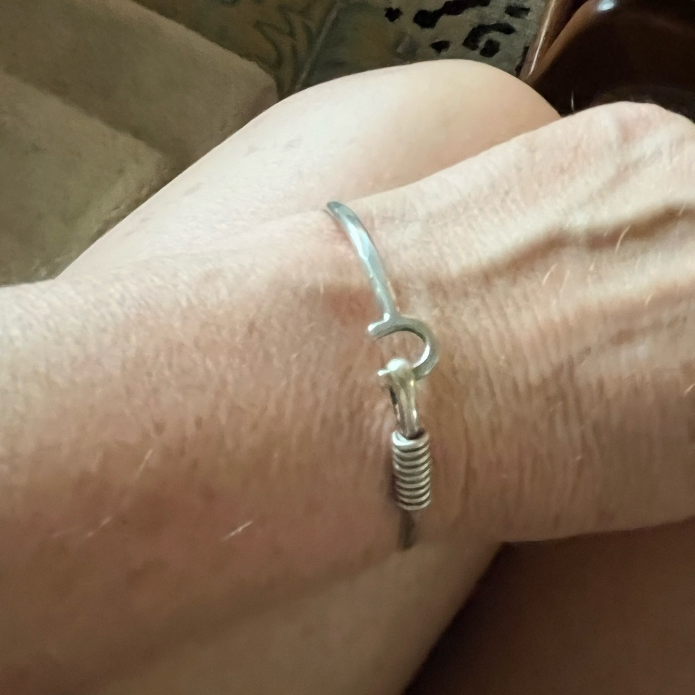 Silver Sonya St. Croix Hook vintage Hook bracelet